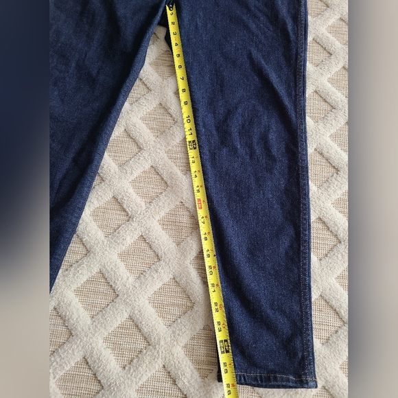 MADEWELL Women's 10" High-Rise Skinny‎ Jeans Dark Blue Wash Size 34P   Classic - Picture 10 of 10